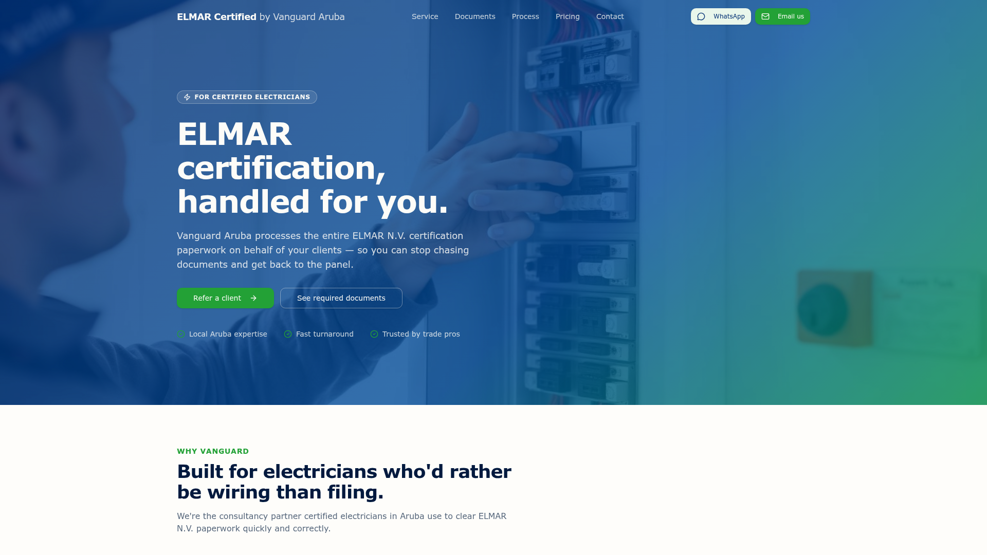 ELMAR Certified website preview